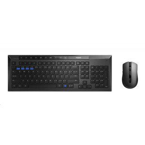 RAPOO set klávesnice a myš 8200M Wireless Multi-Mode Optical Mouse and Keyboard Set Black CZ/SK