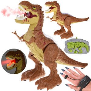 mamido Dinosaurus na dálkové ovládání R/C s efekty hnědý