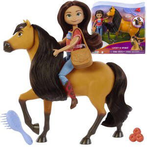 mamido Mattel Panenka na koni Mustang Lucky a Spirit
