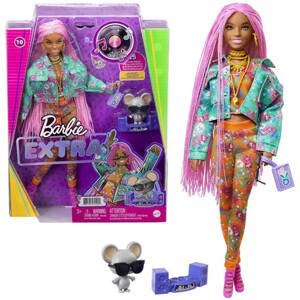 mamido Barbie Extra módní stylová panenka s DJ myškou a doplňky