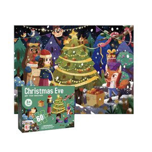 mamido Dětské puzzle Vánoční přípravy 60 dílků