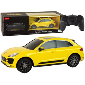 mamido Auto na dálkové ovládání R/C Porsche Macan Turbo 1:24 žluté