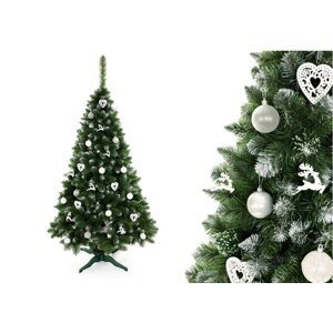 mamido Umělý vánoční stromeček borovice se sněhem 250 cm