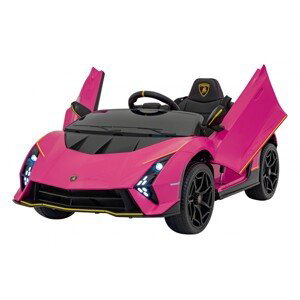 mamido Dětské elektrické autíčko Lamborghini Invencible růžové