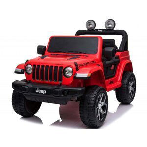 mamido Elektrické autíčko Jeep Wrangler Rubicon 4x4 červené POUŽITO