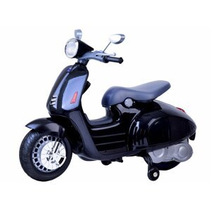 mamido Dětská elektrická motorka Vespa černá