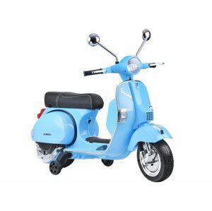 mamido Dětská Vespa elektrický skútr modrý