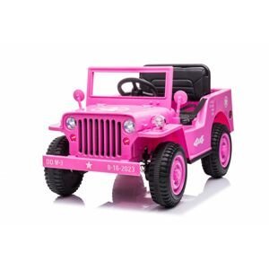 mamido Dětský elektrický vojenský Jeep Willys 4x4 růžový