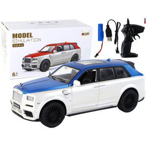 mamido Auto na dálkové ovládání R/C Bvliiman 1:20 bílá modrá