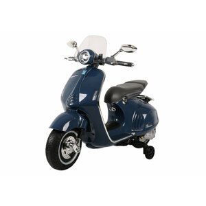 mamido Dětský elektrický skútr Vespa GTS tmavě modrý