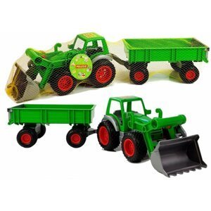 mamido Traktor nakladač s přívěsem 8817 zelený