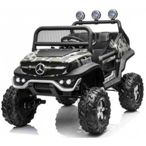 mamido Dětské elektrické autíčko Buggy Mercedes-Benz Unimog 4x4 lakované maskáčové