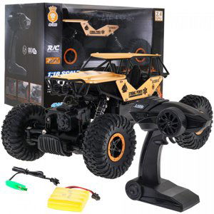 mamido Terénní autíčko na dálkové ovládání Crawler Monster 1:18 zlaté