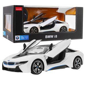 mamido Auto na dálkové ovládání R/C BMW i8 Rastar 1:14 bílé