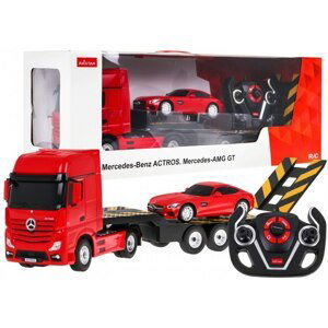 mamido Auto na dálkové ovládání R/C Mercedes Benz Actros Rastar 1:26 červené