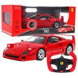 mamido Auto na dálkové ovládání R/C Ferrari F40 Rastar 1:14 červené