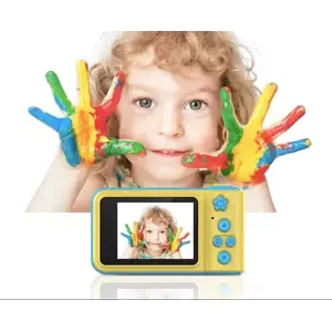 Zaparkorun Dětský mini fotoaparát s kamerou - žluto-modrý