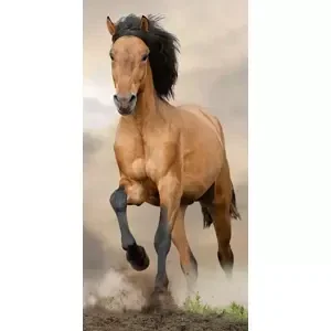 JERRY FABRICS Osuška - Hnědý kůň - 140 x 70 cm - Jerry Fabrics