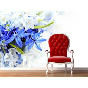 IMPAR Fototapeta Modrá květina (Rozměr : 190 x 126)