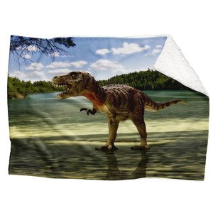 IMPAR Fleecová deka Tyrannosaurus 150x120 cm (Rozměr : 150 x 120 cm, Podšití beránkem: ANO)