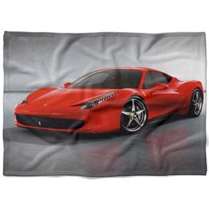 IMPAR Fleecová deka Ferarri 150x120 cm (Rozměr : 150 x 120 cm, Podšití beránkem: NE)