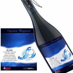 Víno Rak (22.6. - 22.7.) - Modré provedení (Druh Vína: Prosecco)