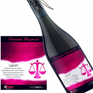 Víno Váhy (23.9. - 22.10.) - Červené provedení (Druh Vína: Prosecco)