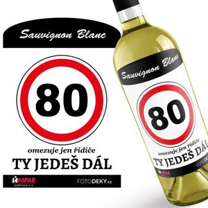 Víno ty jedeš dál (Druh Vína: Bílé víno, věk: 80)