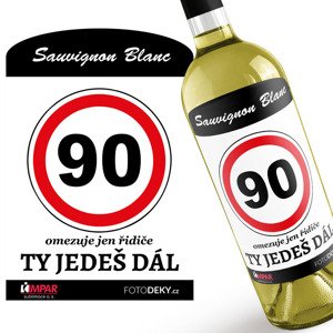 Víno ty jedeš dál (Druh Vína: Bílé víno, věk: 90)