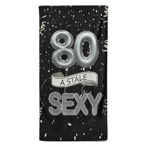 Osuška Stále sexy – černá (věk: 80)