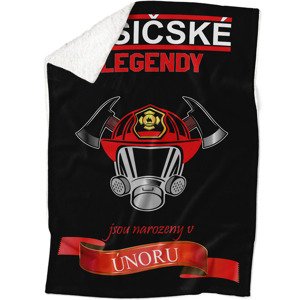 Deka Hasičské legendy - měsíc (Měsíc: 02 - Únor, Podšití beránkem: ANO)