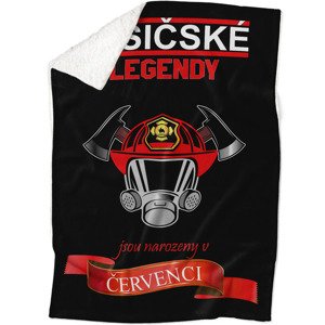 Deka Hasičské legendy - měsíc (Měsíc: 07 - Červenec, Podšití beránkem: ANO)