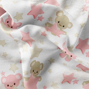 Fleece – Teddy bear (pink)