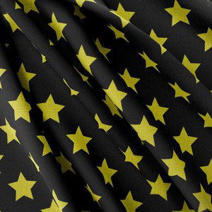 Strukturovaná tkanina – Stars FLUO