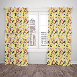 Závěsy Puppies (Rozměr : 140x250, Materiál: Interlock)