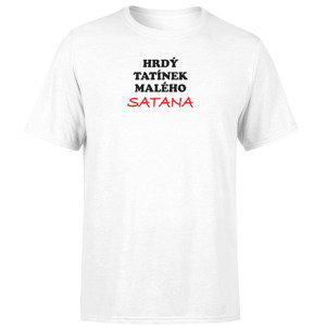 Tričko Tatínek satana (Velikost: XS, Barva trička: Bílá)