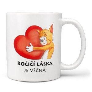 Hrnek Kočičí láska je věčná (Náplň hrníčku: Žádná)