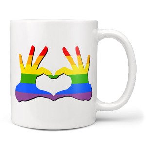 Hrnek LGBT Hands (Náplň hrníčku: Žádná)