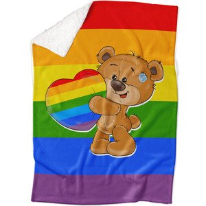 Deka LGBT Bear (Podšití beránkem: ANO)