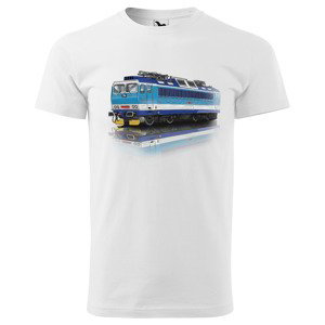 Tričko Vlak – Lokomotiva 362 (Velikost: 4XL, Typ: pro muže, Barva trička: Bílá)