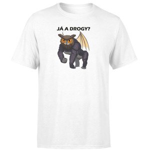 Tričko Já a drogy (Velikost: 4XL, Typ: pro muže, Barva trička: Bílá)