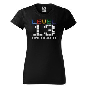 Tričko Level Unlocked (dámské) (věk: 13)