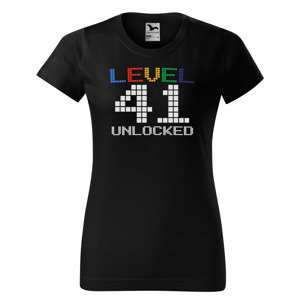 Tričko Level Unlocked (dámské) (věk: 41)