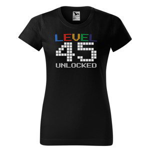 Tričko Level Unlocked (dámské) (věk: 45)