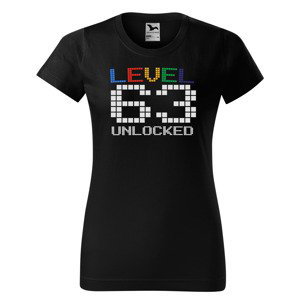Tričko Level Unlocked (dámské) (věk: 63)