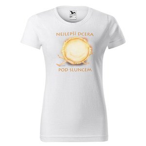 Tričko Nejlepší dcera pod sluncem (Velikost: 2XL, Barva trička: Bílá)