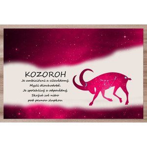 Prostírání Kozoroh (22.12. - 20.1.) - červené