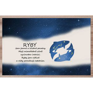 Prostírání Ryby  (21.1. - 20.3.) - modré