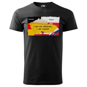 Tričko I´m not alcoholic (Velikost: 5XL, Typ: pro muže, Barva trička: Černá)