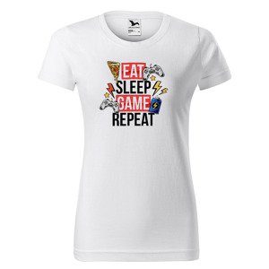 Tričko Eat, sleep, game (Velikost: 2XL, Typ: pro ženy)